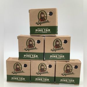 Dr. Squatch Pine Tar set of SIX (6) bars of 5oz soap
